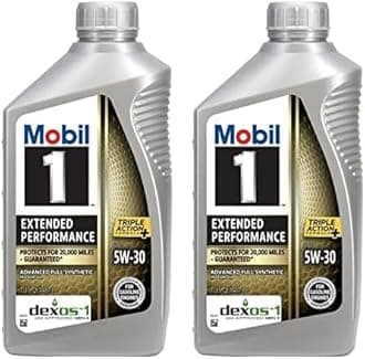 Mobil 1 98KE65 5W-30 Extended Performance Synthetic Motor Oil 1 Quart (Pack of 2)