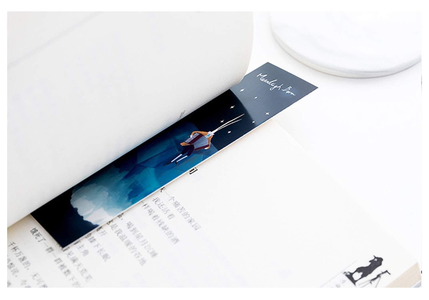 Moonlight Baron Theme Colorful Bookmarks, 30 PCS (Moonlight)