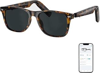 Bluetooth Sunglasses for Men/Women, AI Translator, 11H Battery Life, Polarized Lens, UV Protection, Voice Control, Built-in Mic & Speakers, Smart Eyewear for Gaming Meeting Travel