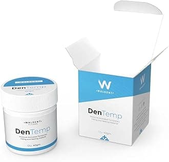 Waldent DenTemp Moisture Activated Temporary Filling & Sealing Material | Emergency Dental Repair | Quick & Easy Tooth Filling | Non-Toxic & Durable