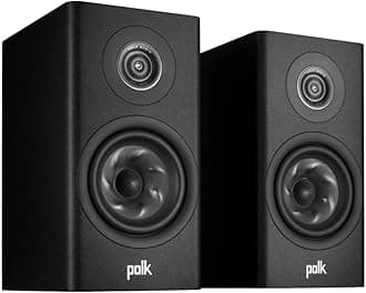 Reserve R200 Large Bookshelf Speaker For Dynamic, Detailed Home Theater Audio, 1" Pinnacle Ring Tweeter & 6.5" Turbine Cone Woofer, Dolby Atmos & Imax Enhanced, Wall Mountable, Black-Wired