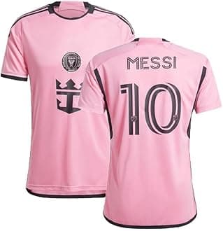 GenericSports Soccer Boys Football Jersey Argent Messi 10 Home Jersey T-Shirt 2023/2024 (Kids,Boys,Men)