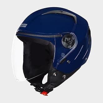 STUDDS Vogue ISI Certified Open Face Motorcycle Helmet for Men and Women with Clear Visor