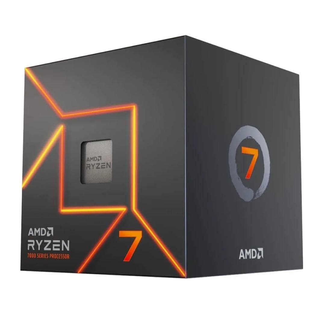 AMD Ryzensets 7 7700 Processor (radeon integrated graphics, 8 cores/16 threads, 65W DTP, AM5 Socket,40MB Cache, up to 5.3 GHz max boost, Wraith prism Cooler)