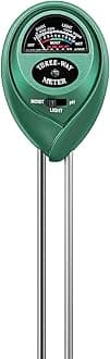 Soil Tester, 3-in-1 Plant Moisture Meter Light and PH Tester for Home, Garden, Lawn, Farm, Indoor and Outdoor Use, Promote Plants Healthy Growth