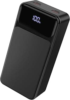50000mah Power Bank 22.5W Fast Charging Portable Charger USB-C with 4 Outputs & 2 Inputs LED Display Huge Capacity External Battery Pack for iPhone, Samsung, iPad etc