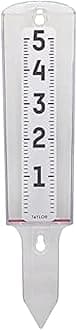 Taylor Precision Products ClearVu Rain Gauge, 1, Clear