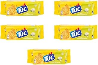 Tuc Biscuit Cracker Light Crunchy Oven Baked Biscuits Cracker 100g | FabFinds Mug (5 Pack, Sour Cream & Onion)