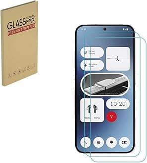 Screen Protector for Nothing Phone 2A, Tempered Glass Screen Protector Designed for Nothing Phone 2, HD, 9H Hardness, Anti-scratch, Anti-wear, Bubble Free [2 Pcs Tempered Glass Films]
