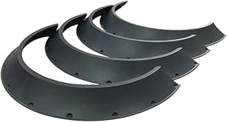 Kyostar 4PCS Fender Flares Protector Extra Wide Body ABS 840mm (Black)