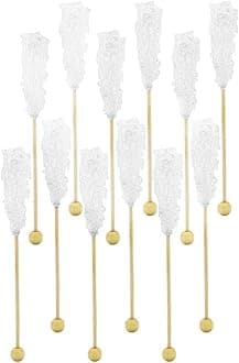 Fruidles Rock Candy Lollipops Pops Candy Suckers, Variety Flavor and Color Assortment, 5.5" (12-Pack, Original)