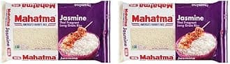 Mahatma Jasmine Rice, 160-Ounce Bag of Rice, Thai, Indian, or Cambodian Fragrant Flavored Rice, Stovetop or Microwave Rice (Pack of 2)