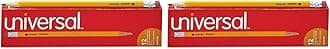 UNV55400 Universal HB (#2), Woodcase Pencil - Black Lead/Yellow Barrel (1-Dozen) (Pack of 2)