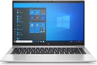 HP EliteBook 845 G8 14" FHD Business Laptop, AMD Ryzen 5 PRO 5650U 2.30GHz Processor, 16GB RAM, 256GB SSD Notebook, Backlit Keyboard, Fingerprint Reader, Webcam, Windows 10 Pro (Renewed)
