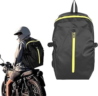 Azonee Motorcycle Helmet Backpack, Waterproof Riding Helmet Holder Storage Bag, Large Capacity Cycling Bag for Outdoor Cycling Travel Sports, 1 Pcs, Black