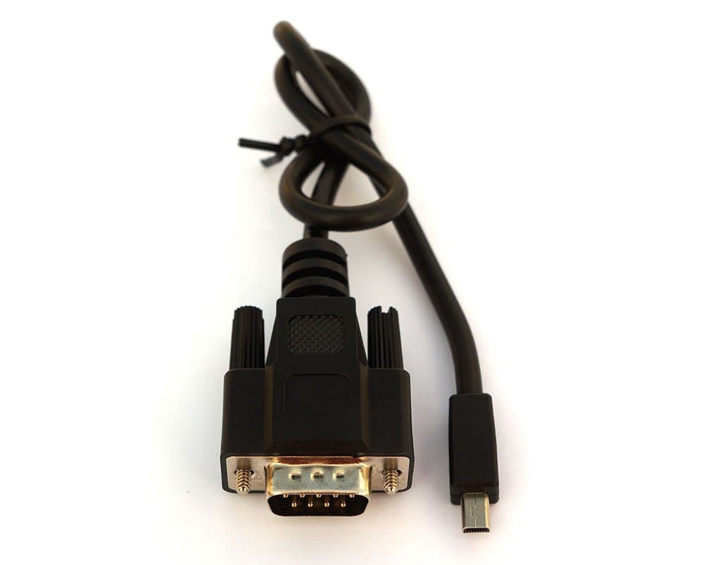 Mini-Serial to DB-9 Male Adapter Cable