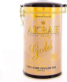 Gold – 100% Pure Ceylon Loose Leaf Black Tea, FBOP Grade, Premium Gold Tin 450g | Smooth Sri Lankan Blend | Flowery Broken Orange Pekoe