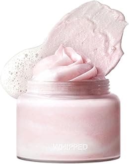 WHIPPED Cream Facial Cleanser Ddalva - Strawberry & Vanilla bean Face Wash - For Dry Dull Skin, Radiant Glow - Moisturizing Cleanser, Niacinamide, Hyaluronic Acid, Vegan Korean Skincare, 2.8 oz