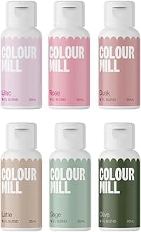 Colour Mill Oil-Based Food Coloring, 20 Milliliters - Botanical 6 Pack