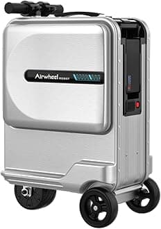 SE3miniT 20 Inch Electrical Riding On Suitcases Luggage Scooters Carry On Smart Luggage (silver)