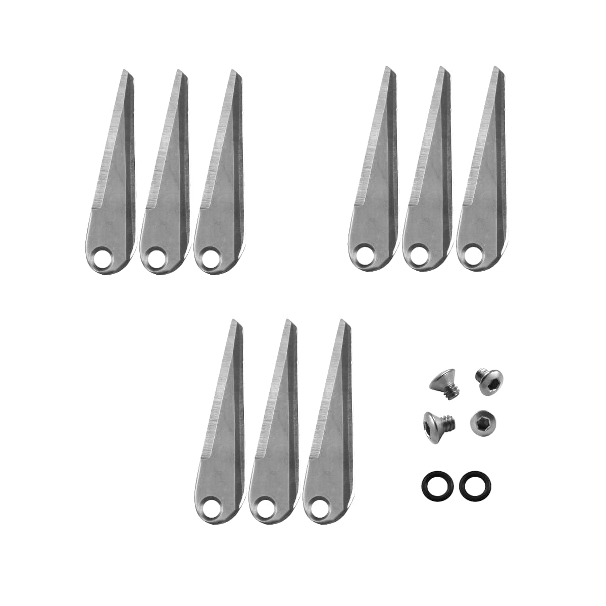 Ramcat 100 Grain Broadheads Replacement Blades (9 Count), Small, Silver, One Size