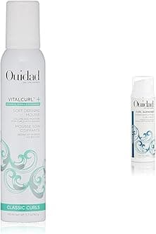 Ouidad VitalCurl+ Curl Defining Mousse, Lightweight Hair Foam, Styler for Soft, Touchable Hold, Adds Shine, Bounce & Volume, For Spiral Curls