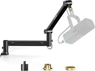 Microphone Arm,Aokeo AK-58 Desk Low Profile Mic Boom Arm Stand,Suitable For Blue Yeti,Snowball iCE,HyperX QuadCast,SoloCast,Elgato Wave,Etc