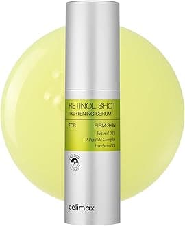 celimax The Vita A Retinol Shot Tightening Serum With Pure Vitamin A Retinol, Peptide, Pore Minimizer, Wrinkles & Fine Lines, Firmer Skin 30Ml