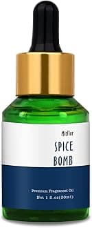Spice Bomb Fragrance Oil, MitFlor Single Scented Oil, 30ml Premium Grade Fragrance Oil for Soap & Candle Making, Large Size Aromatherapy Essential Oil, Warm Spicy Scent for Home Fragrance
