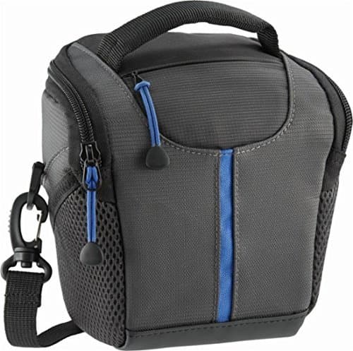 Insignia - Small Camera Shoulder Bag - Blue/dark gray