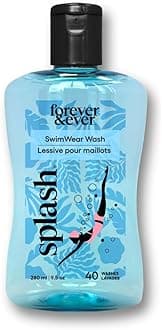 - Splash All Natural Laundry Detergent, Liquid Laundry Detergent, Chlorine Neutralizer Swimsuit Wash, Hypoallergenic, Gentle & Color Safe Formula, High Efficiency (HE) Compatible Wash, 9.5 fl oz, 1 Pack