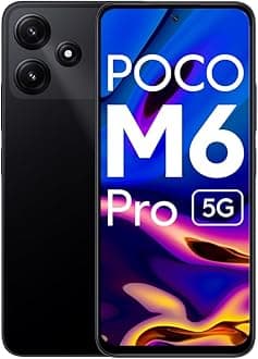 Poco M6 Pro 5G (Power Black, 6GB RAM, 128GB Storage) | Snapdragon 4 Gen 2 | 6.79" Large Screen with 90Hz Refresh Rate | 50 MP Dual AI Camera
