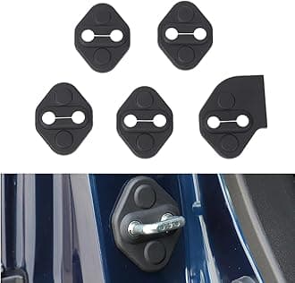 5PCS Car Door Lock Latches Cover Protector for Suzuki Jimny 2019-2025 ABS Car Interior Accessories Plate Cover Decoration (Black)