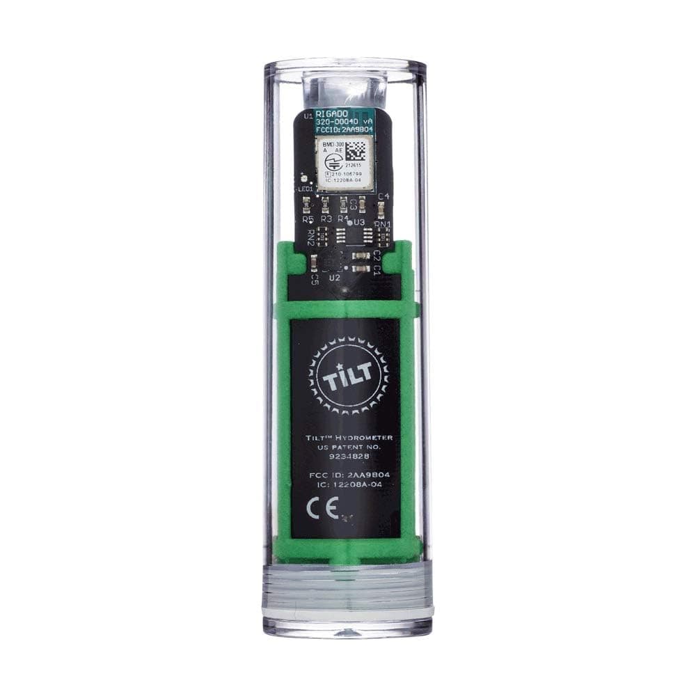 Tilt Wireless Green Hydrometer and Thermometer: Patented Brewing Technology for Precision Monitoring & Control for Fermentation of Beer, Wine, Cider, Mead & More