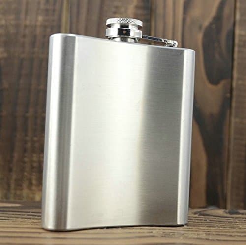 Jack Daniel’s Design Embossed 8 oz (230 ml) Stainless Steel Hip Flask - Alcoholic Beverage Holder