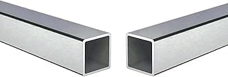 Stainless Steel Square Tubing Tube 25mm x 25mm x 1mm x 1020mm, 1" x 1" x 1/25" x 40.16" Long, 2 Pack 304 SS Square Tubings 1mm Thickness Polished Finished from Bopaodao