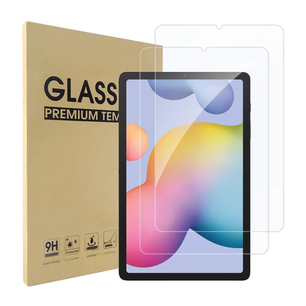 Simpeak AWH 2 Pack Screen Protector Compatible with Samsung Galaxy Tab S6 Lite 10.4, Tempered Glass Protectors Replacement for Film clear [9H Hardness][Bubble Free]