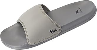 Neeman's Eco Slides for Men | Open Toe Indoor Outdoor Slippers for Boys | Natural Rubber and Recycled Materials| Anti Skid Durable | Lightweight and Comfort Flip Flops