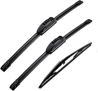 PARRATI® High Performance Premium All-Season Automotive Windshield Wipers with Rear Wiper Blades , Replacement for 2005-2010 Jeep Grand Cherokee ,Easy to Install 21"+21"+14"(Set of 3)