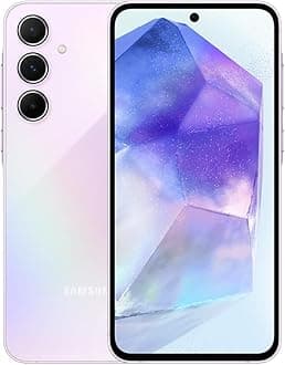 Samsung Galaxy A55 5G A556E 128GB Dual-SIM GSM Unlocked Android Smartphone (Latin Variant/US Compatible LTE) - Awesome Lilac
