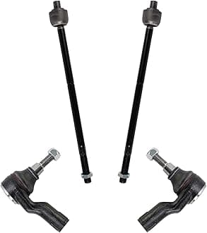 TRQ Front Tie Rod Set Compatible with 2005-2009 Land Rover LR3