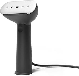 Handheld Clothes Steamer Cirrus 3, 1200W, US Plug, Heated Ironing Plate, Fast Heat Up, Garment Wrinkle Remover, Black