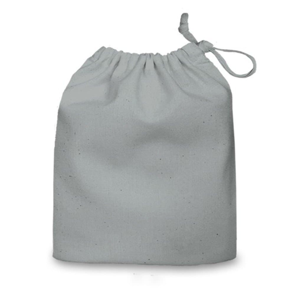 Light Grey Small 100% Cotton Drawstring Bag 20x24cm - ideal for Gift bags, Gym, Swim, Shoes, Storage