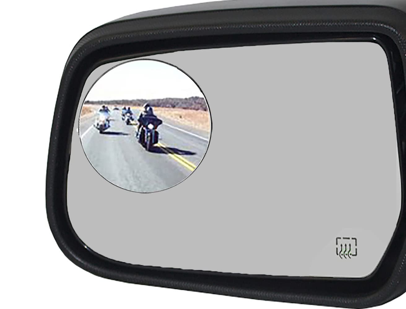 2 Pack 3" Blind Spot Mirrors for Trucks, Van, SUV, Large Vehicle - Aluminum Frame Glass Convex Rear View Blind Spot Mirrors