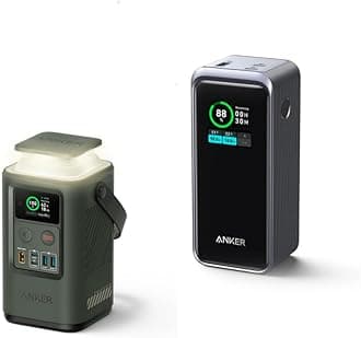 Power Bank Power Station 60,000mAh Prime Power Bank, 20,000mAh Portable Charger with 200W Output, Smart Digital Display, 2 USB-C and 1 USB-A Port