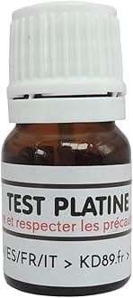 Reagent Test Solution for Gold, Silver, Platinum - 2.5 ml - For Jewelry, Coins, Ingots - Multi-Language Instructions