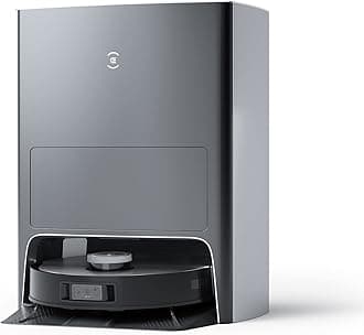 ECOVACS DEEBOT X1 Omni Robot Vacuum and Mop Combo with Self-Emptying, Auto-Wash, Auto-Refill and Auto-Hot Air Drying, 5000Pa Suction, AIVI 3D Obstacle Avoidance, Built-in YIKO Voice Assistant, Black