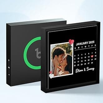 Custom Music Fridge Magnet Personalized Spotify Plaque Magnet Can Play Songs & Adjust Volume Customized Photo Album Refrigerator Magnets Gifts for Valentine's Day Anniversary for Couples Him Her 5.0