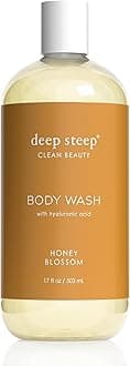 Deep Steep Body Wash with Hyaluronic Acid for Optimal Skin Hydration 17oz (Honey Blossom)
