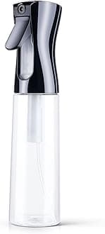 URAQT Refillable Continuous Water Mister, Multifunctional Fine Mist Spray Bottle for Plants, Pets, Home Clean, 300ML, Black